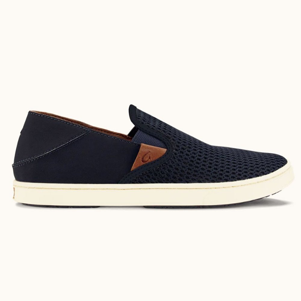 OluKai Women's Pehuea/Trench Blue Slip-On Sneakers - US Size 10
